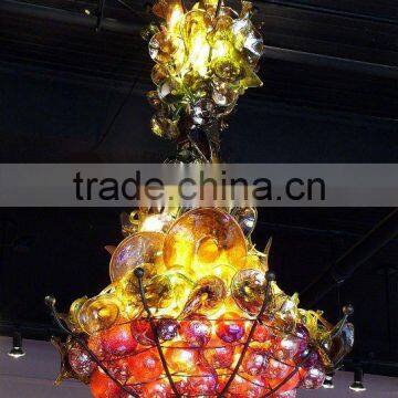 Art glass decor chandelier xo-2011619 glass art chandelier lighting