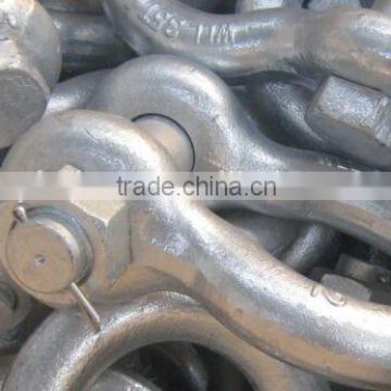 Bow shackle for chain