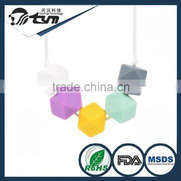 Wholesale Silicone Novelty Teething Necklace for Baby
