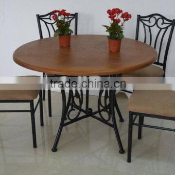 classic metal dining table and chairs 1+4 sets