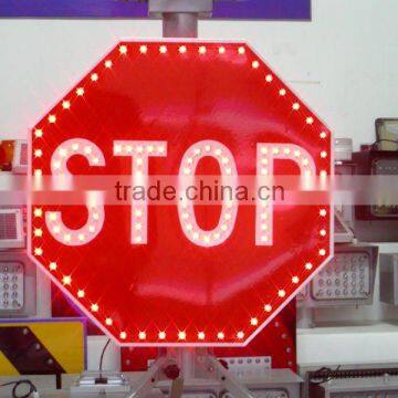 Solar mark car stop traffic sign