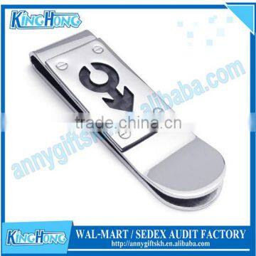 Chrome plated metal money clip wholesale