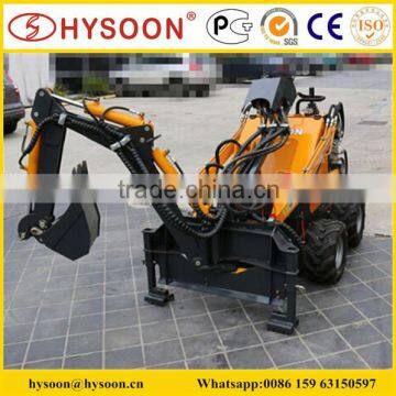 Landscaping Usefull walk behing Hysoon skid steer loader