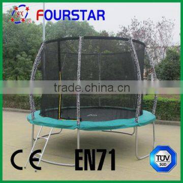 Import China Best selling Spring 10FT-A kids trampoline bed with safety net and ladder TUV-GS Aprroved SX-FT(E)6