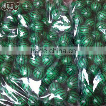 32mm small round watermelon design super bouncy ball