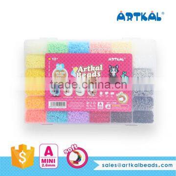 Artkal Beads 36 Colors Box Kit CA36 Mini 2.6mm Perler Beads
