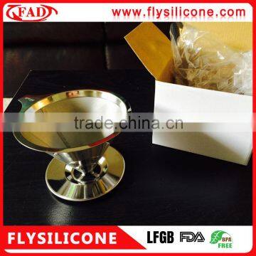 Dishwasher Safe Stable Base Pour Over Stainless Steel Gold Coffee Dripper photo-6