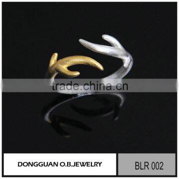 Latest 925 sterling silver gold ring designs without stones for girls