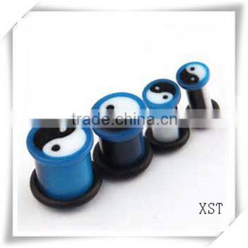 yin yang plugs ear tunnel gauges body jewelry