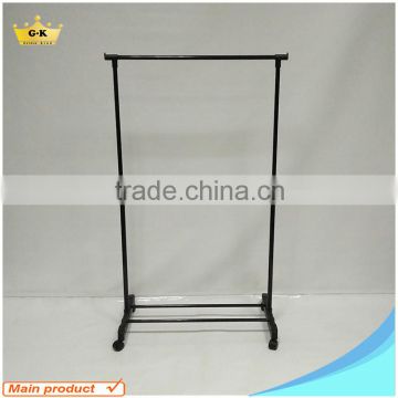 Single Beam Movable Cloth Rail Garment Display Drying Coat Rack