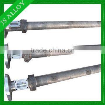 Single screw barrel for plastic recycling machine/extruder machine