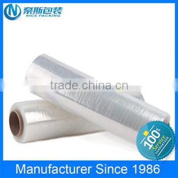 ROHS Ceritification Virgin Grade LLDPE Material stretch film jumbo roll of hand film