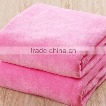 pink bed sheet home textile coral blanket