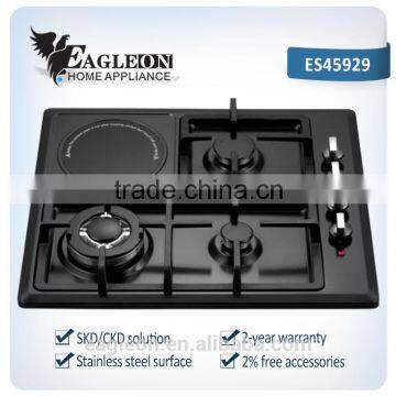 Black Stainless steel pellet gas burner, 4 burner