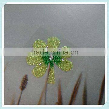 glitter powder leaf sticker, home decoration stickers