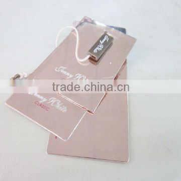 Luxury Logo Stamping Printed Clothing Label Pink Cute Label