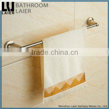 Timeless Zinc Alloy Brush Nicked Bathroom Accessories Wall Mounted Single Towel Bar