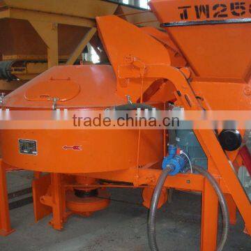 Heavy duty concrete pan mixer