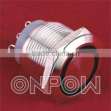 ONPOW Metal body micro push button switch(GQ22-11W series,CE,CCC,ROHS,IP67)