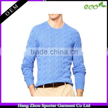 16FZCAS07 cable knit men cashmere sweater