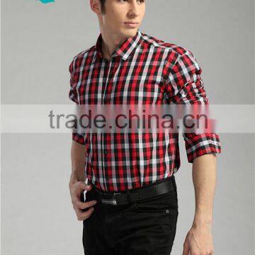 2015 Bladies New Bamboo Fiber Shirts For Men Plaid Shirts For Men photo-4