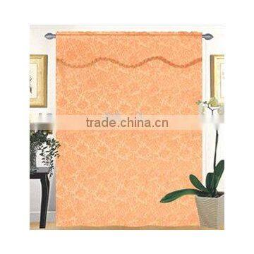Polyester Jacquard Curtain with One Tieback