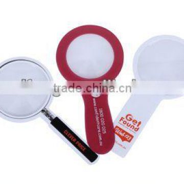 2014 Promotion gifts pocket led magnifier/acrylic lens/card magnifier magnifying visor