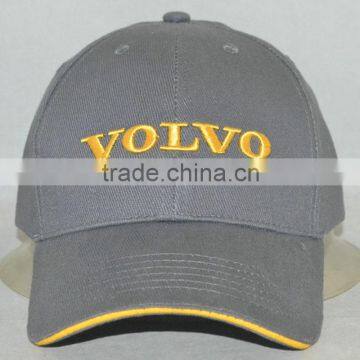 Professional custom grey 100% cotton 10 x10, front logo embroidery, 58 cm size