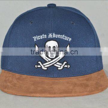 Guangzhou hat factory professional customized 100% polyester fiber (cartoon) pirates Flat brim hat