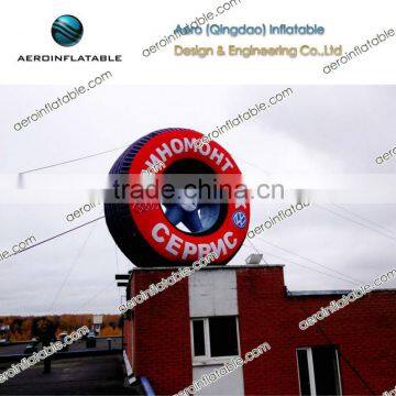 Outdoor nflatable advertising tyre