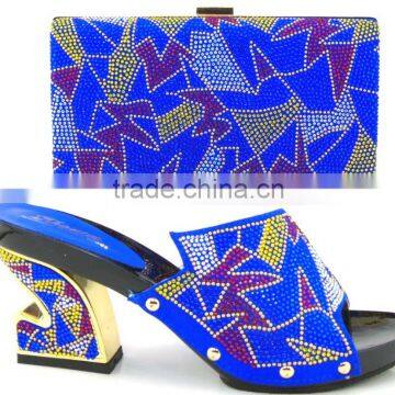 Various Color Shoes and Bags to Match African Shoes and Bag Set for Party photo-4