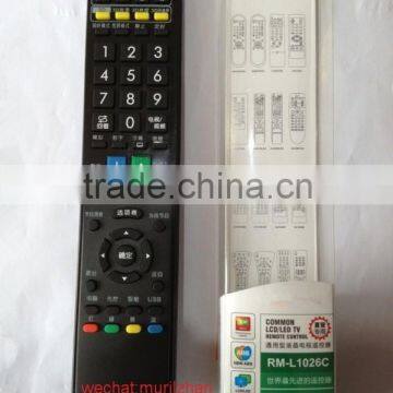 High Quality Black 59 Keys RM-L1026C tv controller use for LCD/LED TV COMMON LCD TV REMOTECONTROL FOR Sharpu