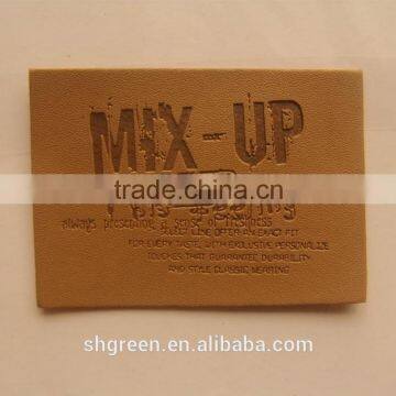 Fashion Design PU Fake Leather Patch for Denim photo-3