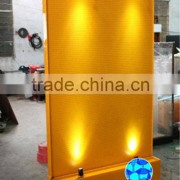 yellow color Acrylic water fountain for indoor decoration