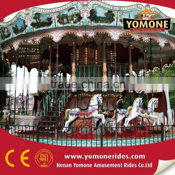 CE Certification Amusement Rides Luxury Double Deck Carousel Outdoor Equipment for Sale photo-3