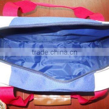 Fashion Denim Blue Canvas Duffel Bag photo-6