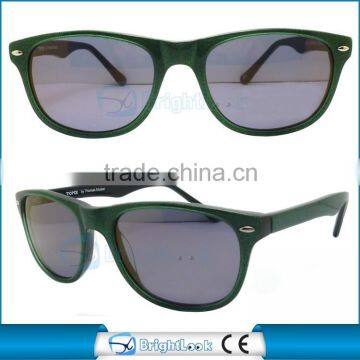 Latest design slim temple classic acetate sunglasses