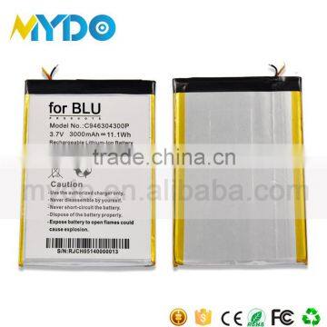 hot sale long life mobile phone battery 3000mah for blu