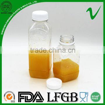 Clear Square PET Plastic Bottle for Cold Pressed Juice With Food Grade photo-2