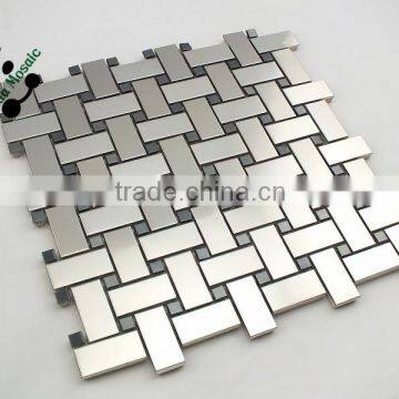 SMT02 Living Room Wall Mosaic Mosaic Tile Inlay 304 Stainless Steel Mosaics photo-5