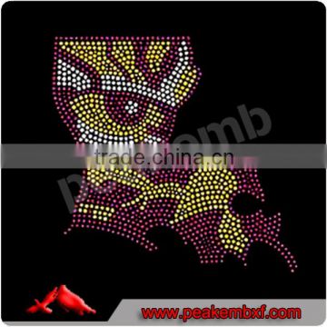 Hotfix Rhinestone Tiger Transfer Wholesale Motif for T Shirt