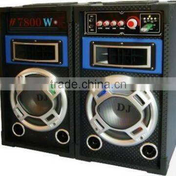 Wooden Cheap Box Dj Home Theatre Speakers With SD USB FM Wireless Mic photo-2