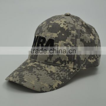 Camo baseball cap embroidery customized logo caps and hats