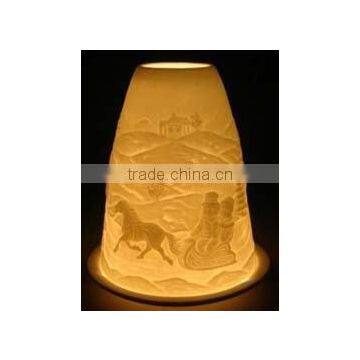 Lithophane lighted christmas candles-BC015-06011