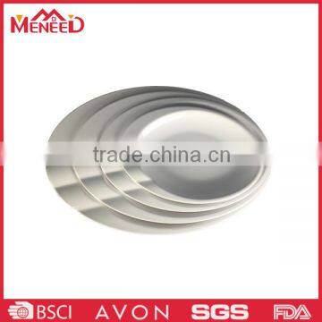 Bulk buy from China white oval plastic plates for restaurant