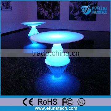 wifi control battery rechargeable led illuminated rgb color bar table light up coffee table