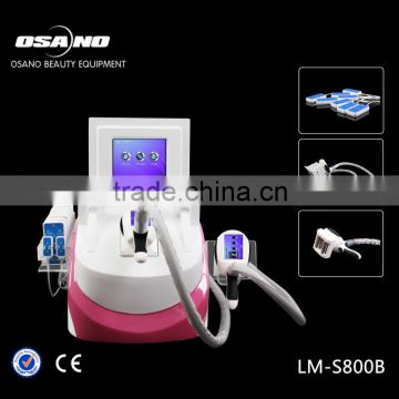 3 in 1 professional cool tech fat freezing machine roller RF lights vela shape & cold laser techs slimming products CE