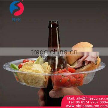 Promotional Convenient Snack Plate And Cup PP Food Disposable Plastic Plate