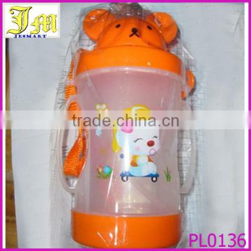 kids plastic water bottle with straw plastic water bottle for kids