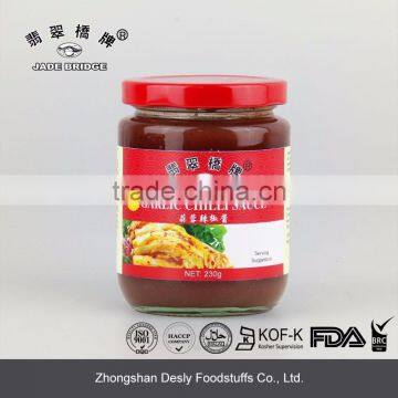 Delicious Garlic chili sauce 230g jar bottle